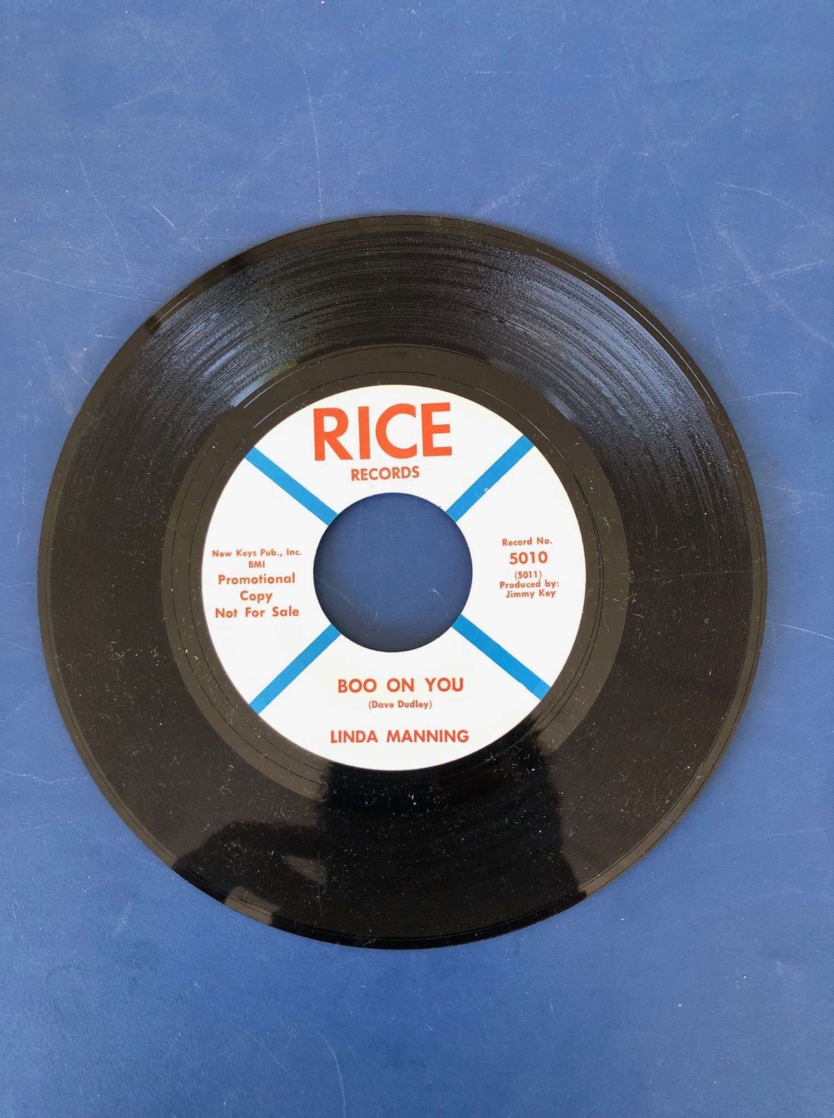 LINDA MANNING Boo On You on Rice country bop Saginaw Michigan PROMO 45