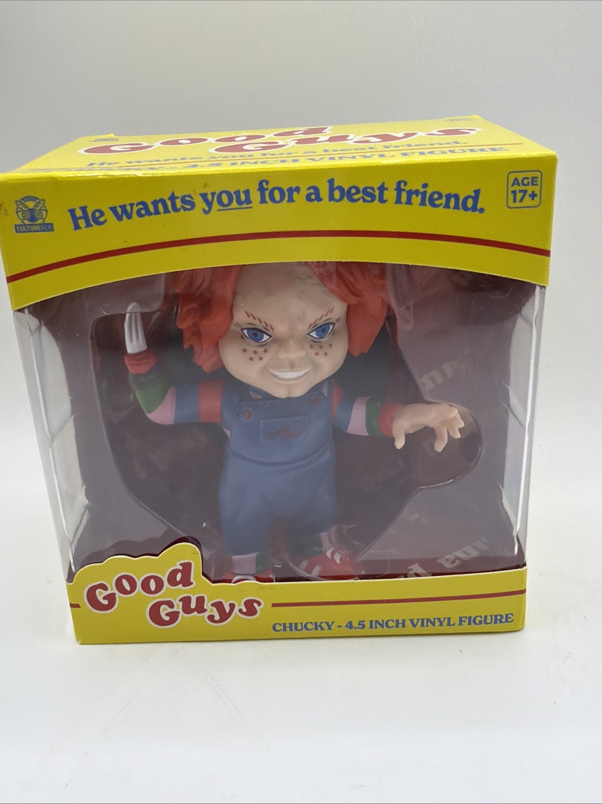 Rare Culturefly Good Guys Chucky Child's Play 4.5 Inch Vinyl Figure Brand New