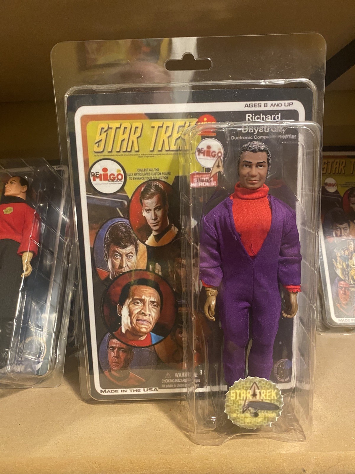 Mego PERSONALIZZATO: Star Trek Richard Daystrom (computer Ult) con cardback/FTC Clamshell
