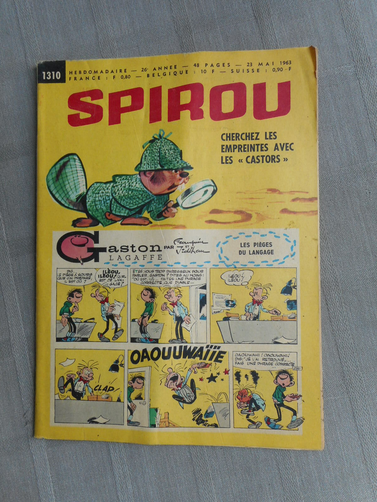 Hebdo Il Giornale Di Spirou N°1310 1963 Stato D'Usura Con Il Suo Mini-Racconto