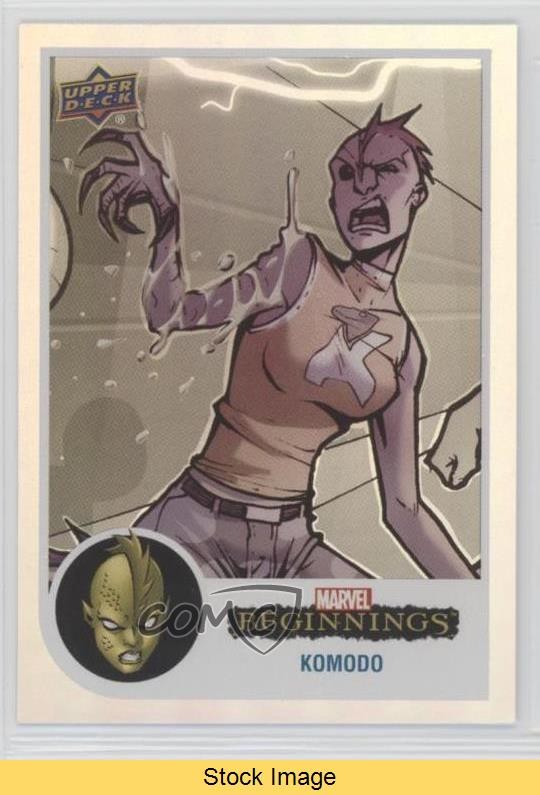 2022 Upper Deck Marvel Beginnings Vol 2 Series 1 Rainbow Foil Komodo READ 0me2
