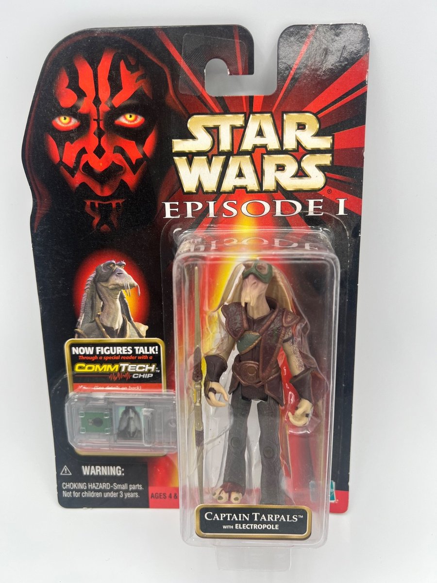 NUOVO Modellino Captain Tarpals Star Wars Episodio I CommTech Chip Hasbro
