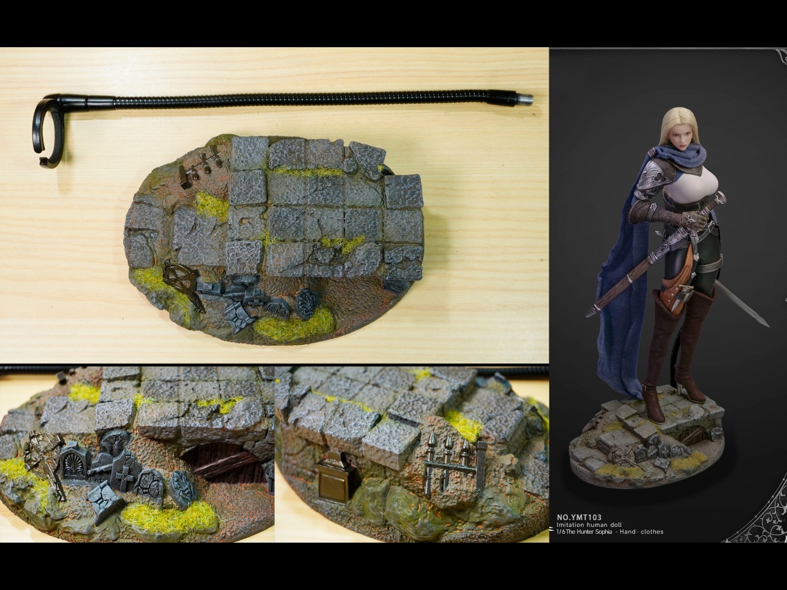 [PART 1/6] Medieval Base + flexible - YMTOYS 1/6 The Hunter Sophia Action figure
