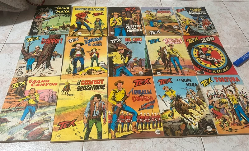 Tex - n. vari dal 163 al 206 - Lotto 15 fumetti