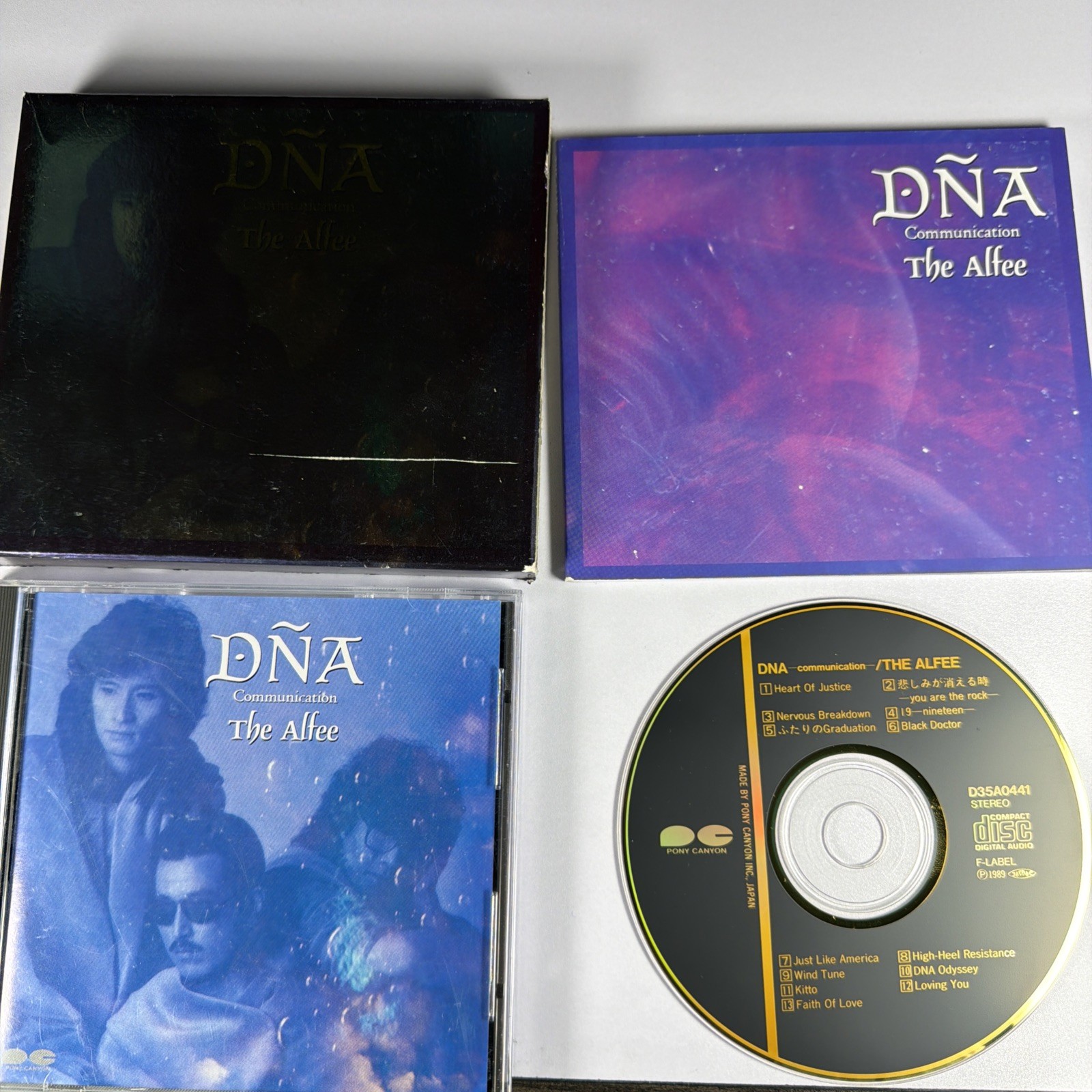 The ALFEE ��DNA Communication JAPAN 24k GOLD CD D35A-0441 w/ SLIP CASE+BOOKLET