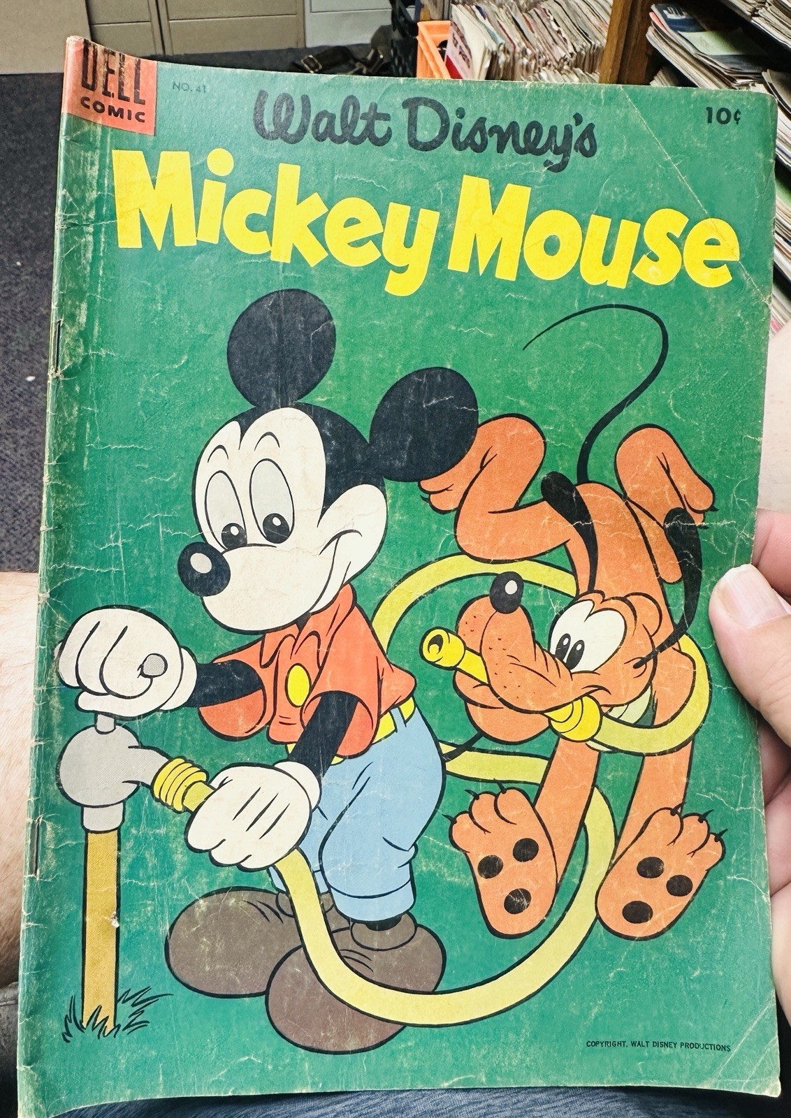 Dell fumetto Walt Disney libro Topolino 