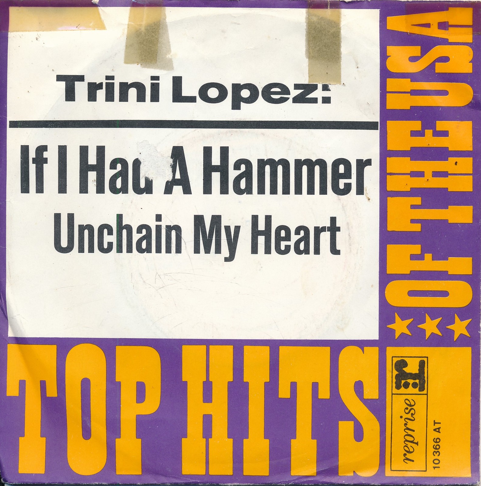 If I Had A Hammer - Trini Lopez - Top Hits Of The USA - Single 7" Vinyl 211/15
