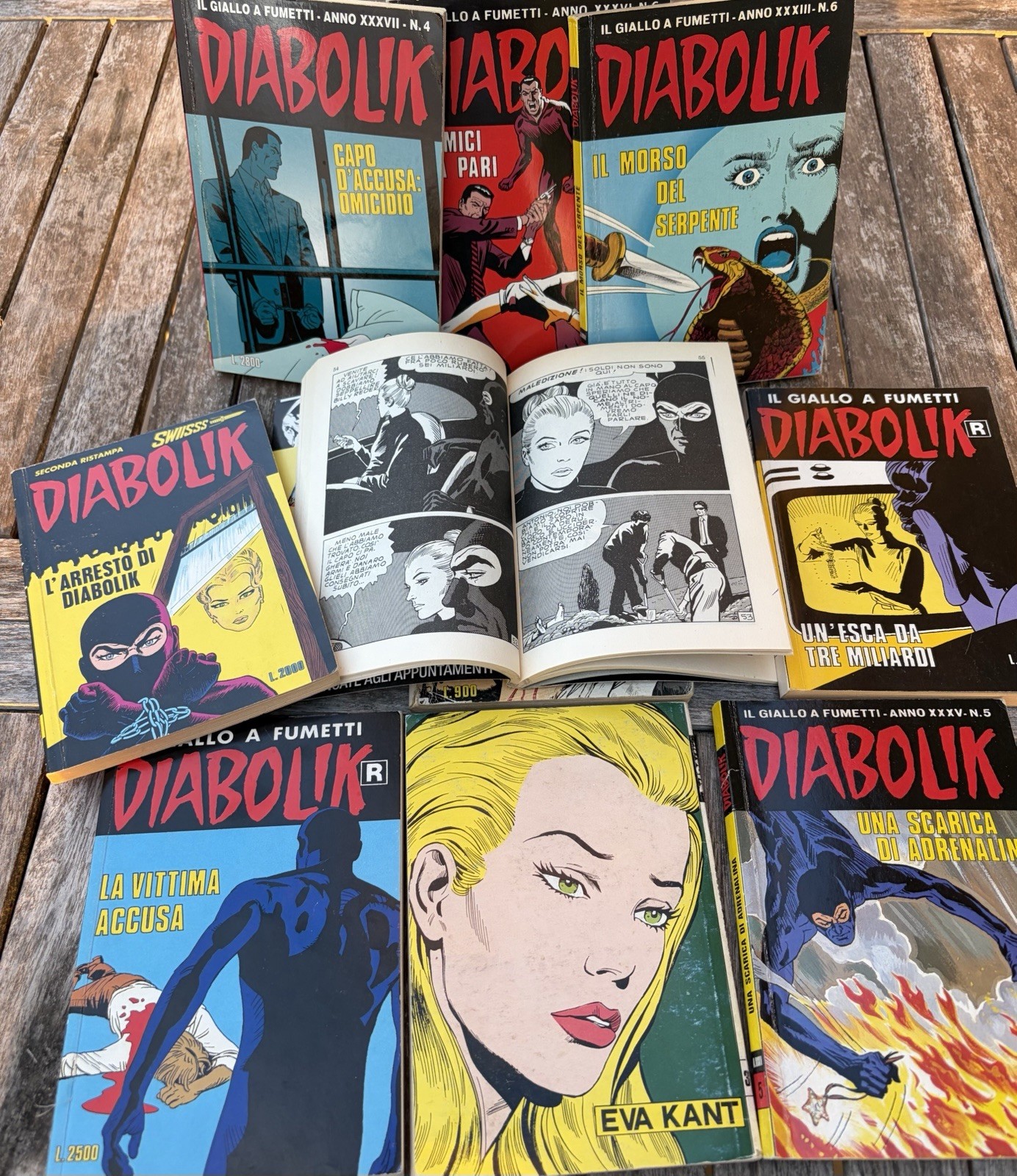 Diabolik lotto 4 fumetti ristampa Anno XXXVII con Eva Kant (italiano)