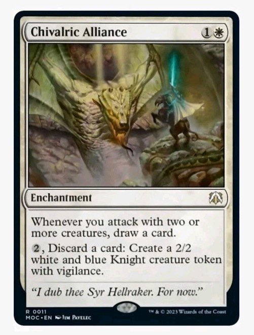 1x MTG Chivalric Alliance - March of the Machine Rare! NM Mint 