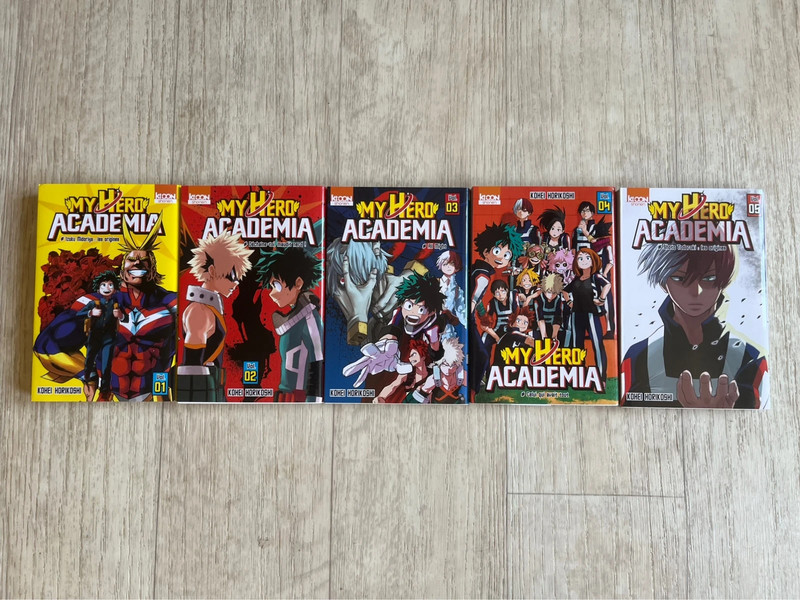 Tome My Hero Academia 1 à 5