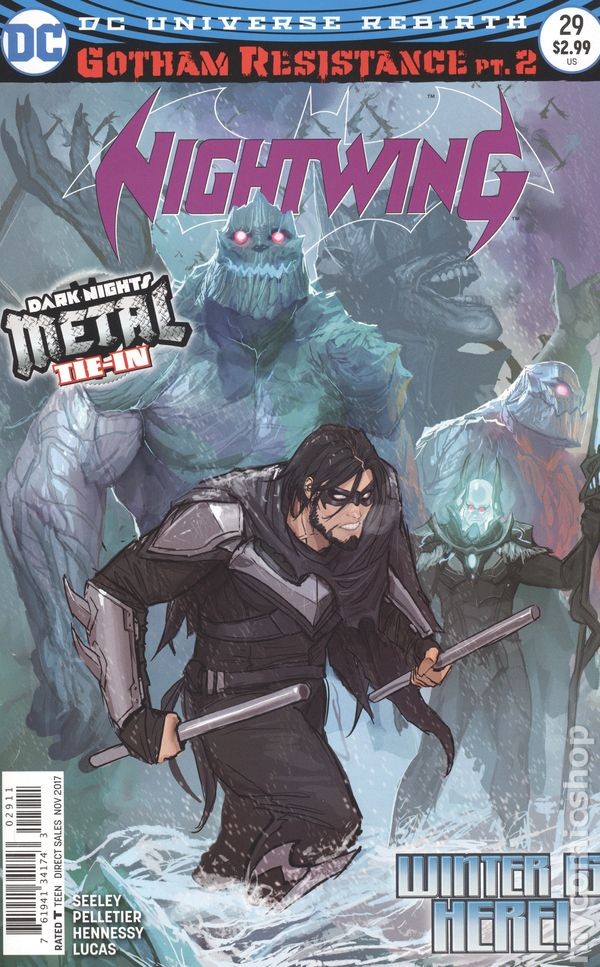 Nightwing #29A Sejic VG 2017 immagine stock basso grado