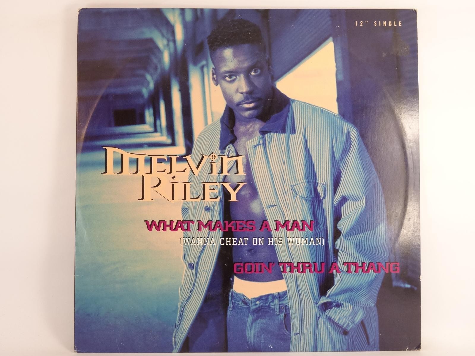 MELVIN RILEY WHAT MAKES A MAN (138) 3 Track 12" Single including Picture Sleeve 