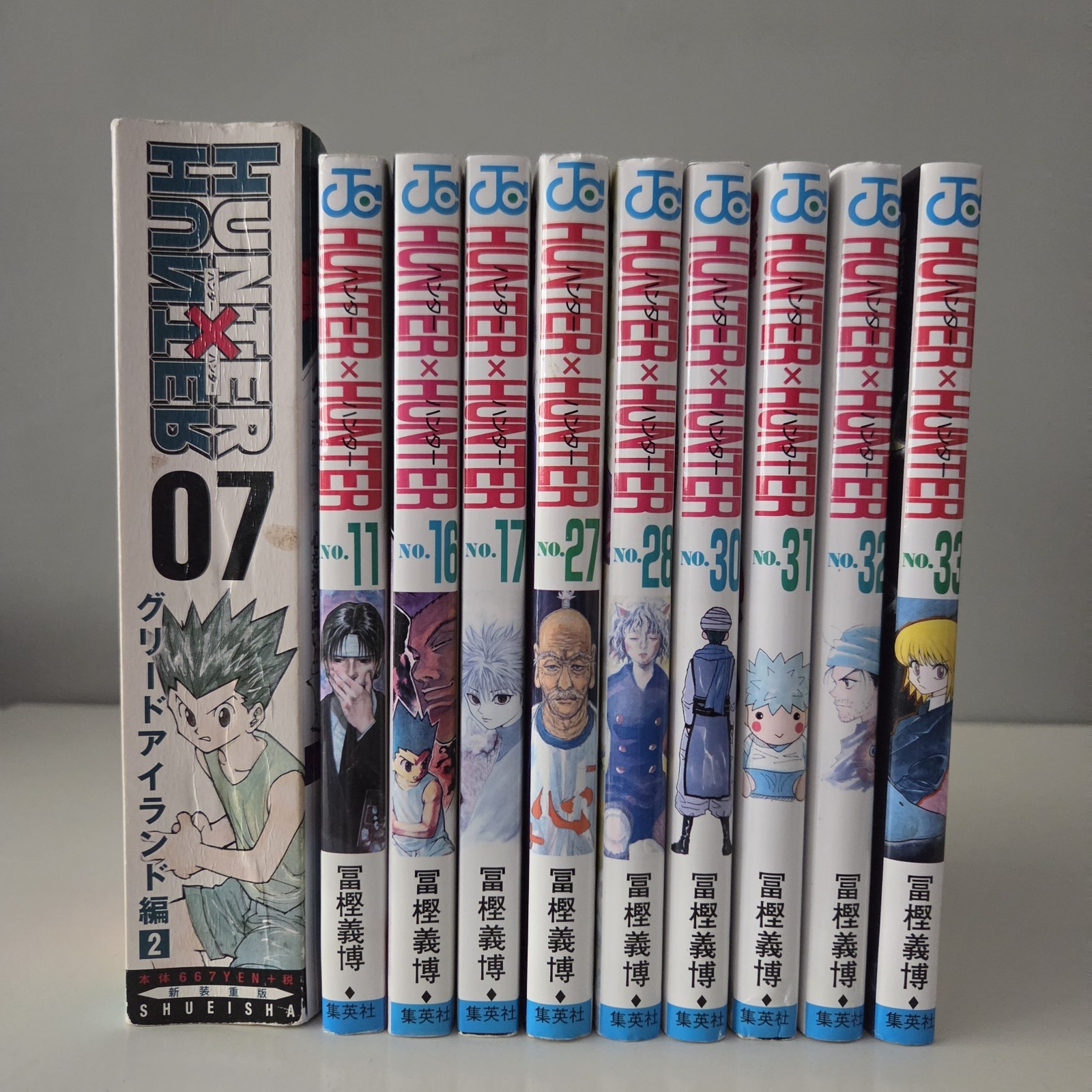 HUNTER x HUNTER Volume Set di 10 Manga GIAPPONESE Yoshiro Togashi Jump Fumetto