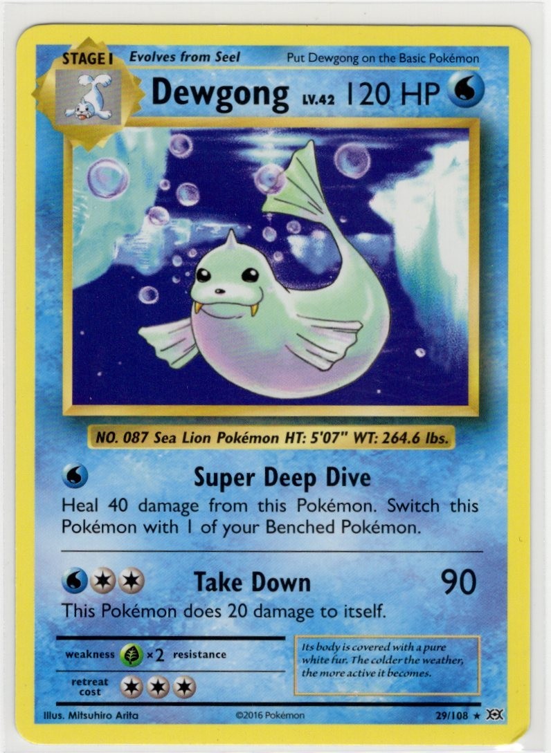 Pokemon XY Evoluzioni Dewgong 29/108 Raro