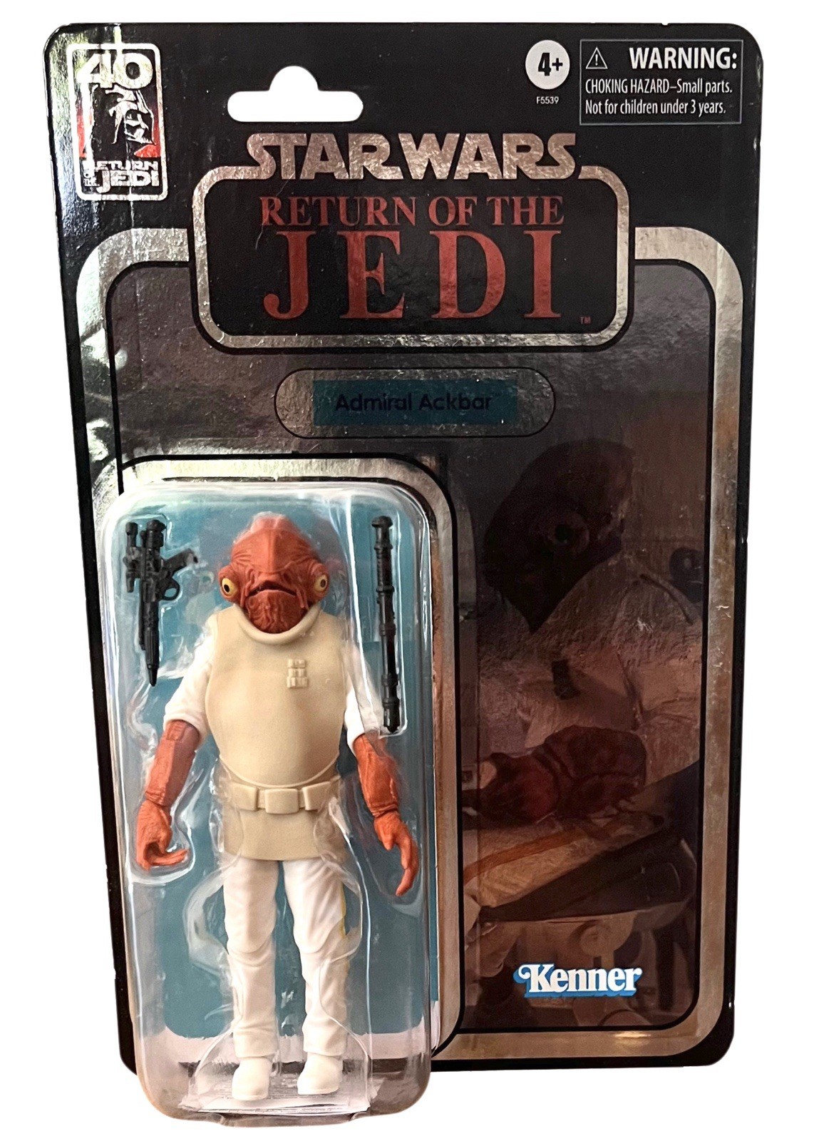 Star Wars Black Series 40th Anniversary ROTJ Admiral Ackbar Action Figure New 6”