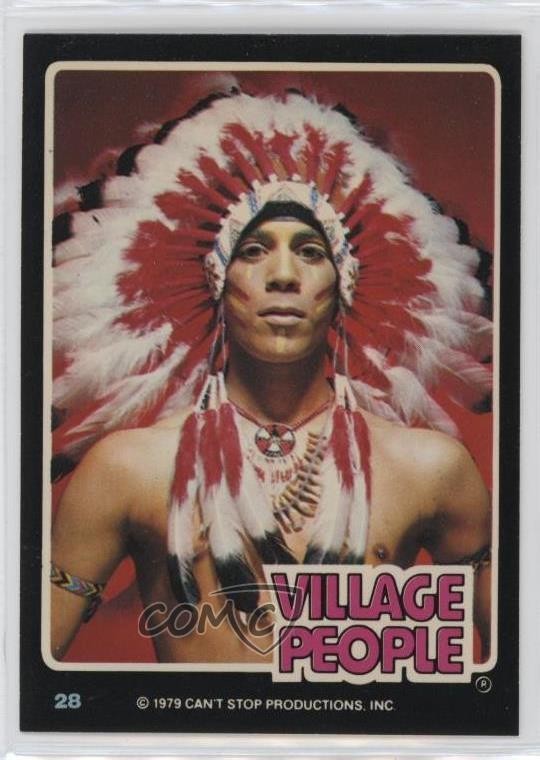 1979 Donruss Rock Stars Village People Felipe Rose #28 00ah