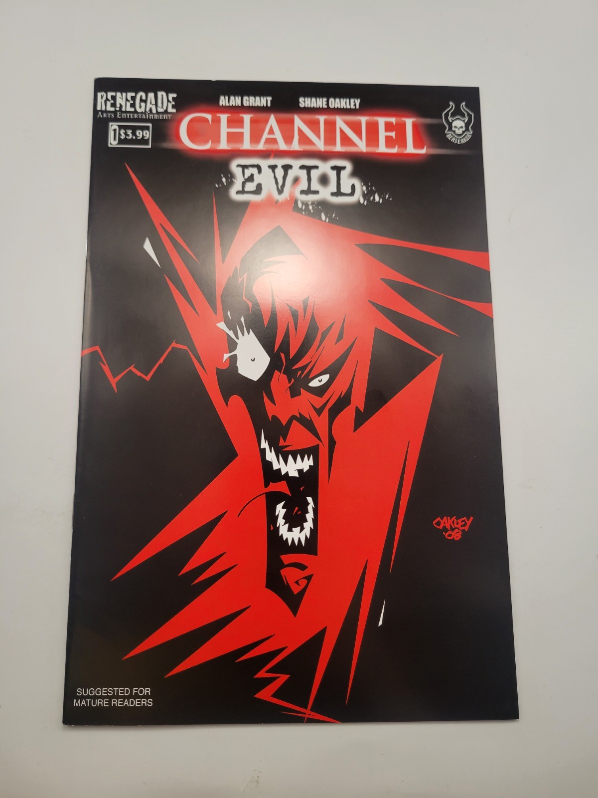 Channel Evil #1 Renegade Arts Entertainment Alan Grant Shane Oakley 2009