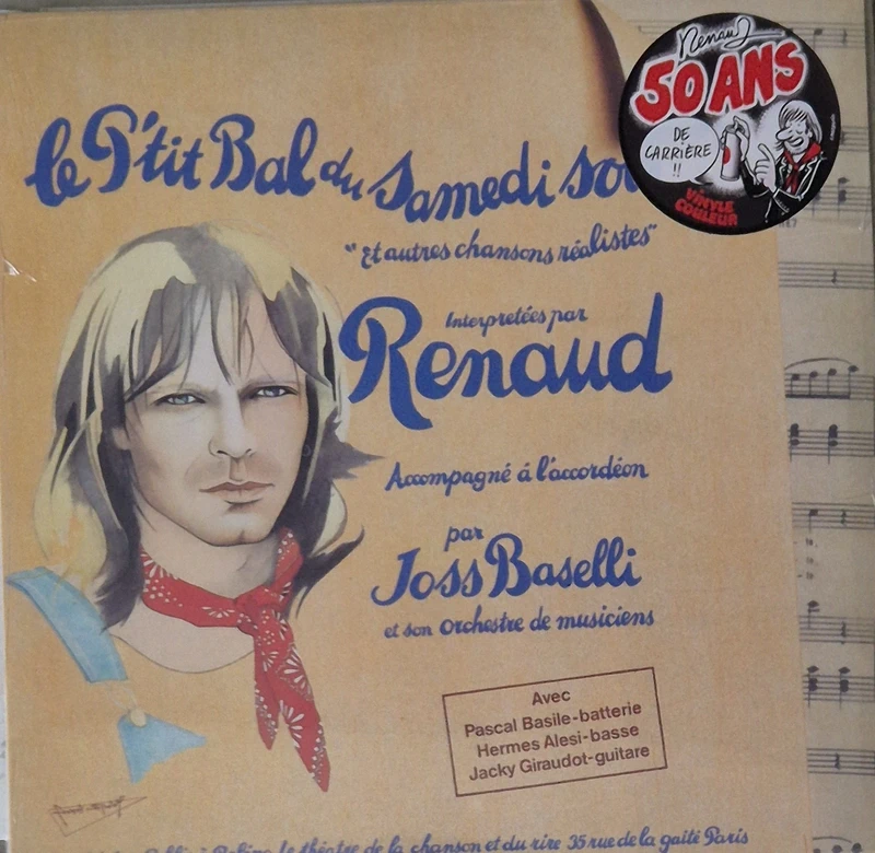 Vinyle 12" Renaud - Le P'Tit Bal Du Samedi Soir (Vinyle Bleu)
