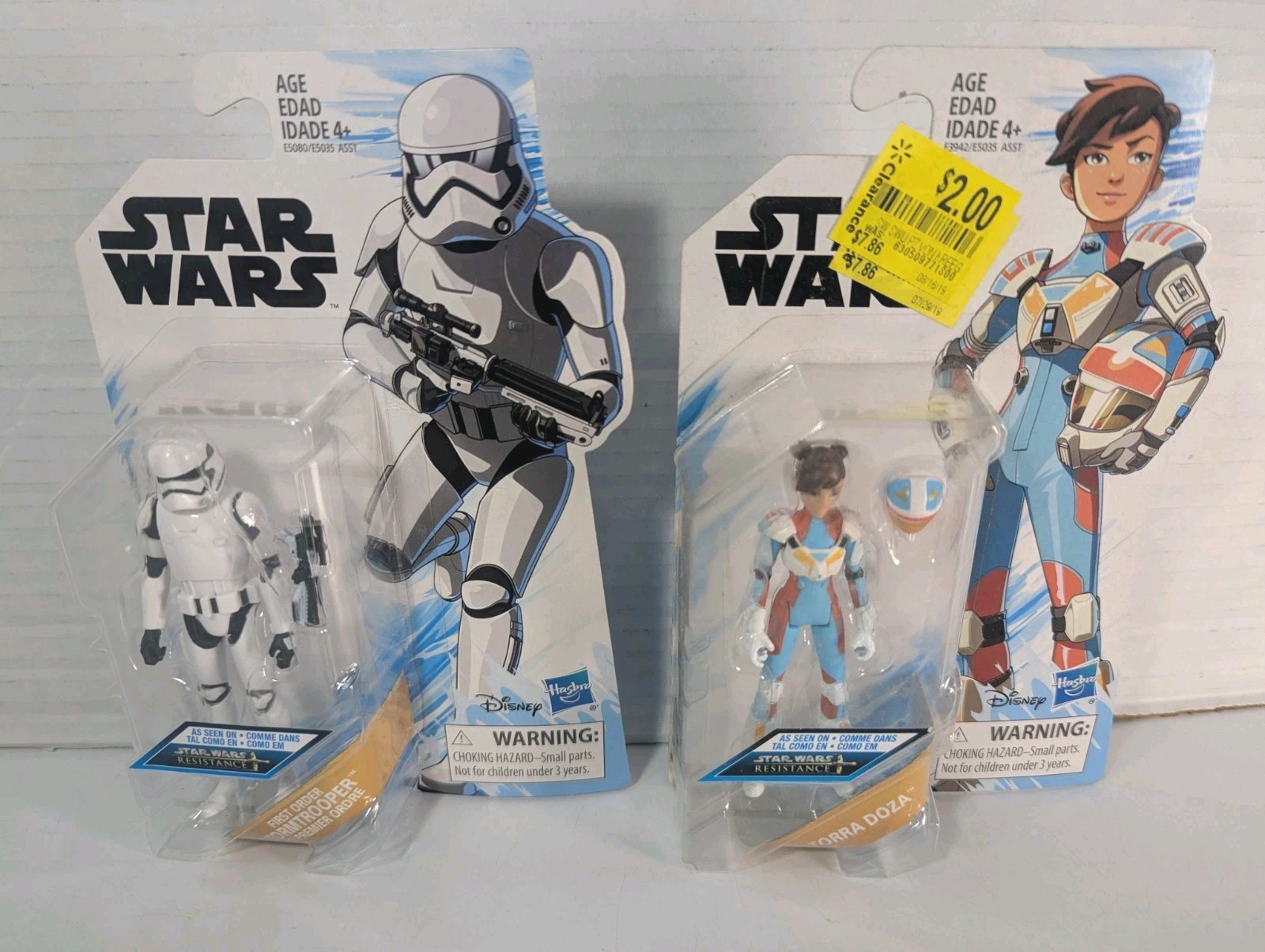 Star Wars Resistance: First Order Stormtrooper & Torra Doza 2 personaggi Hasbro NUOVI