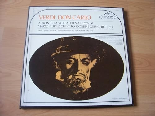 IC 6004 Verdi Don Carlo ROO Gabriele Santini 3 LP box