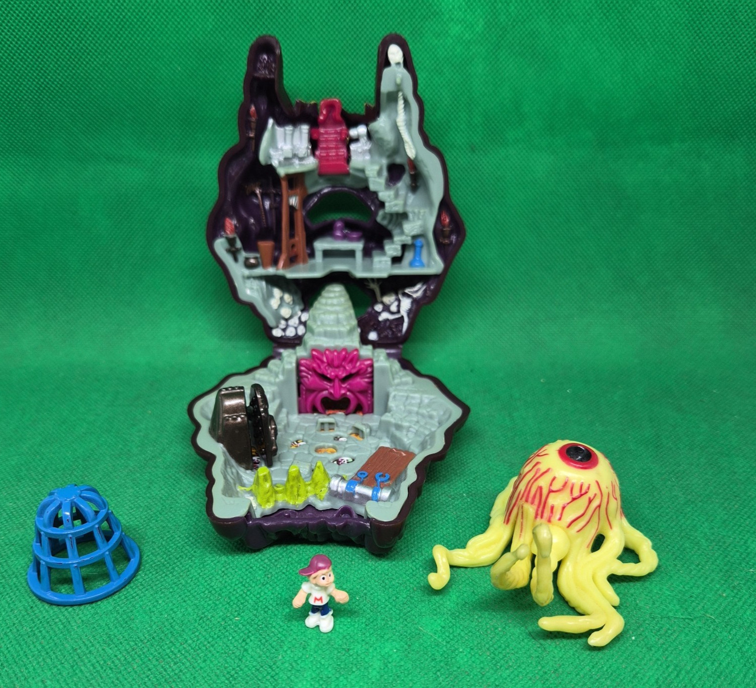 Mighty Max IL CICLOPE Outwits Cyclops 1993 Bluebird Mattel INCOMPLETO Vintage