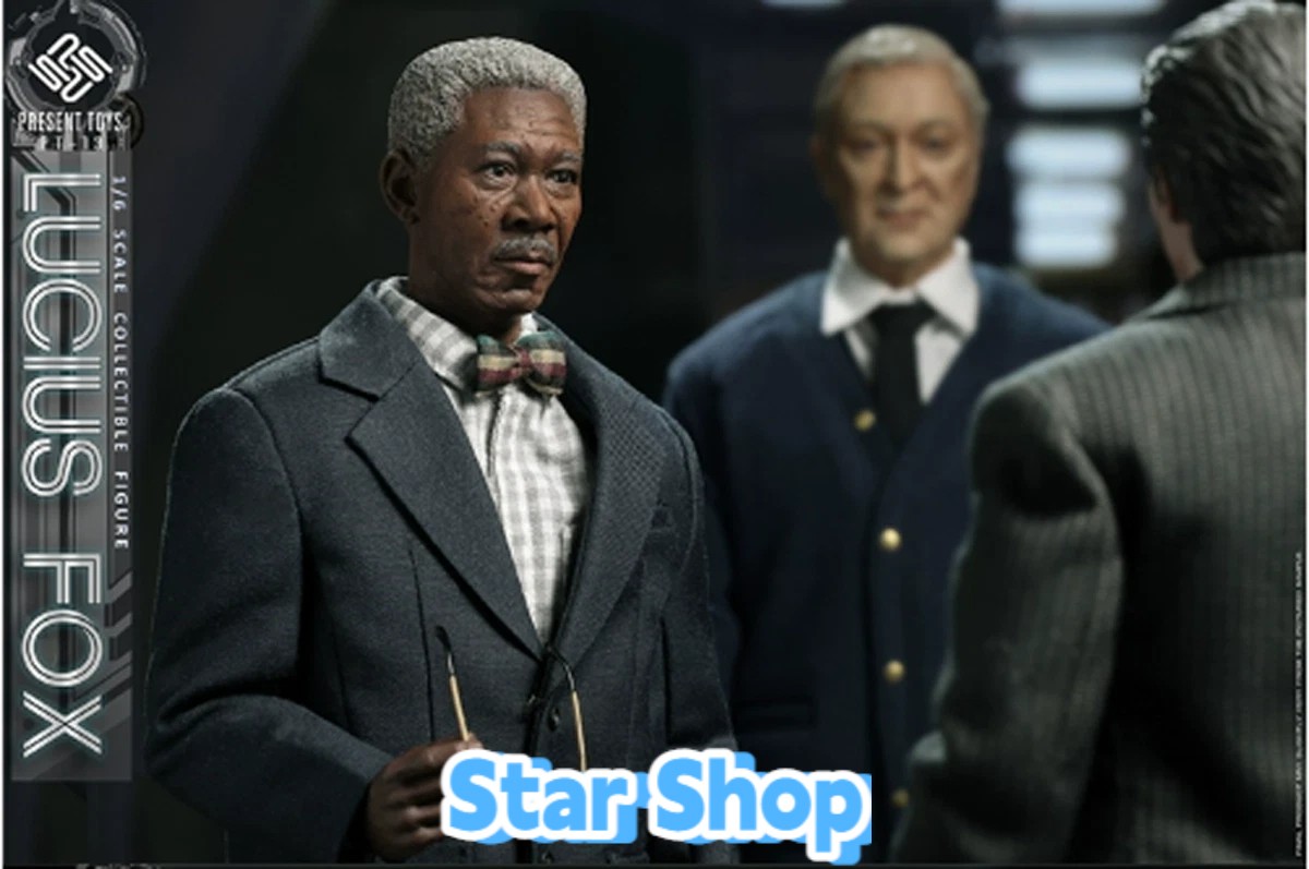 Modellino 1/6 PRESENT TOYS PT-sp13 LUCIUS FOX Morgan Freeman in magazzino