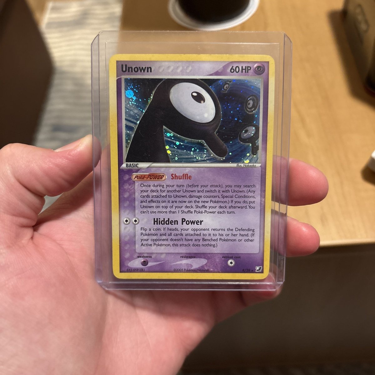 Carta Pokemon - Unown (R) Forze Invisibili R/28 Holo Rara SWIRL