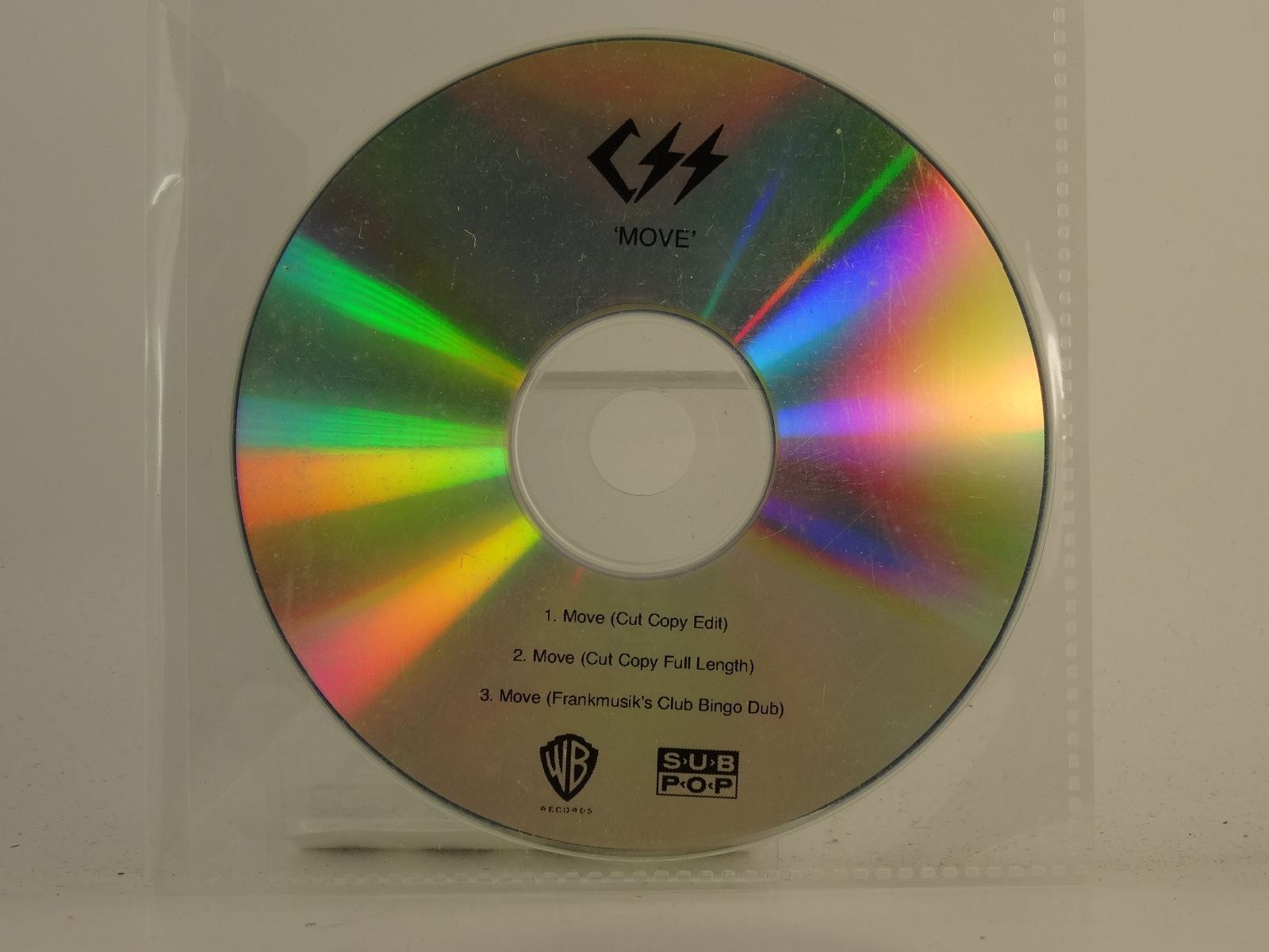 CSS MOVE (H1) 3 Track Promo CD Single including Plastic Sleeve WARNER