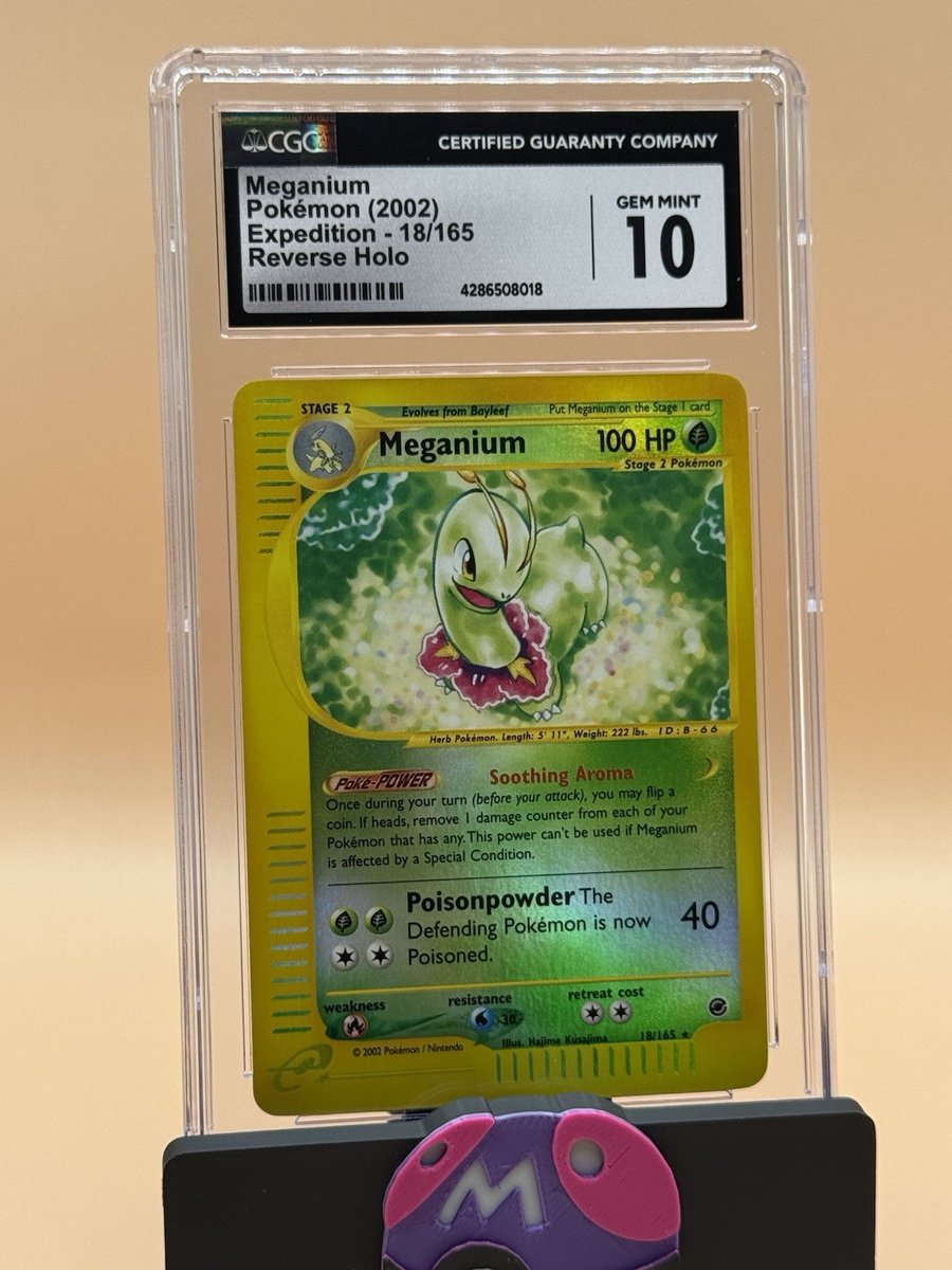 Meganium Expedition Reverse Holo Rare 18/165 CGC 10 