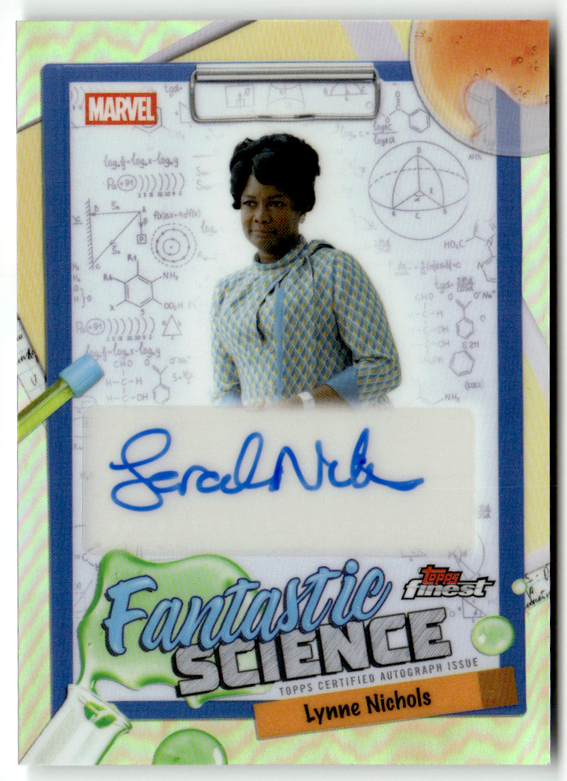 Topps Marvel Finest 2026 No. FS-08 Sarah Niles as Lynne Nichols Science Auto