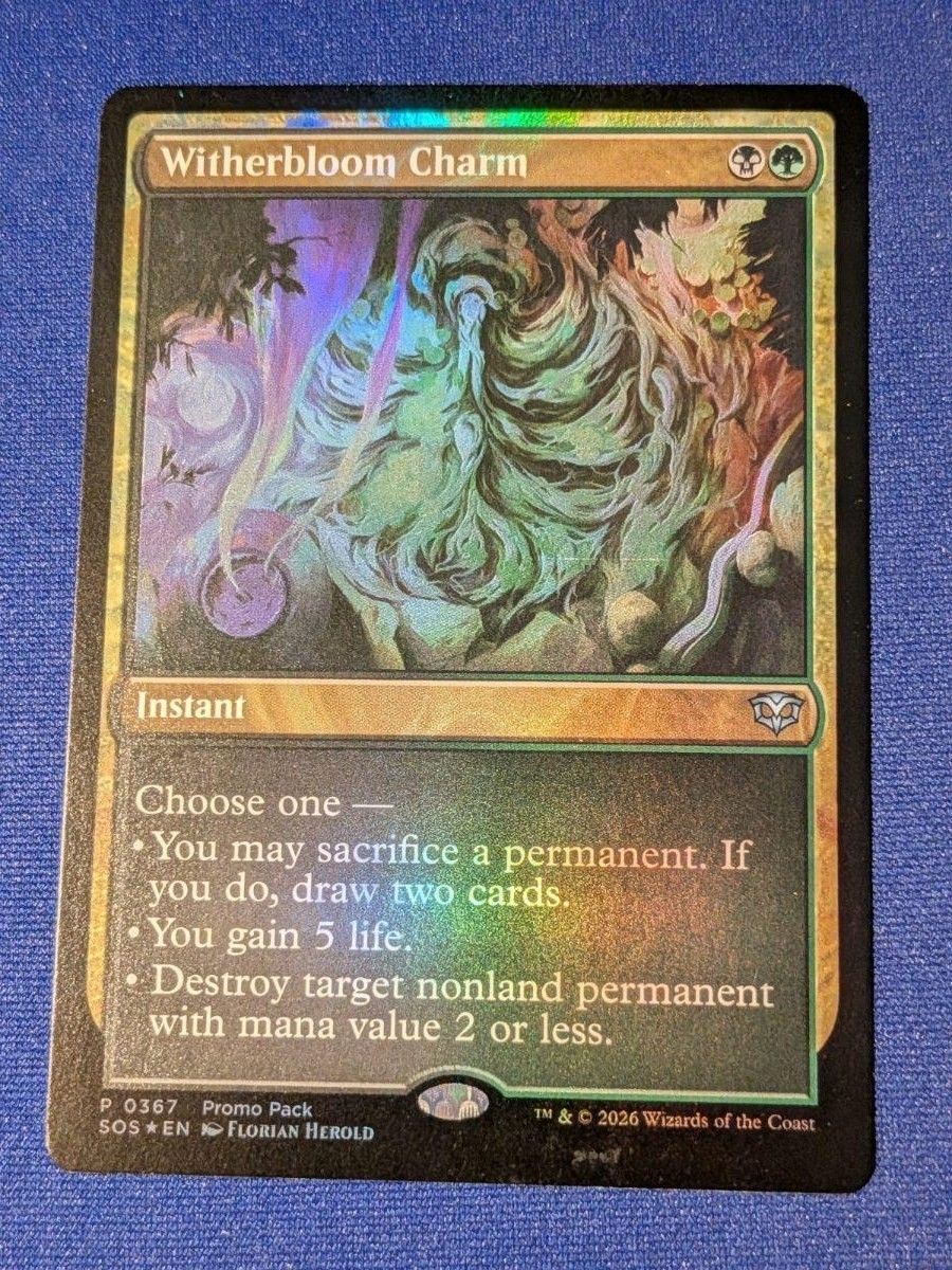 Charm Witherbloom (Promo) Foil Secrets of Strixhaven #367 quasi nuovo MTG