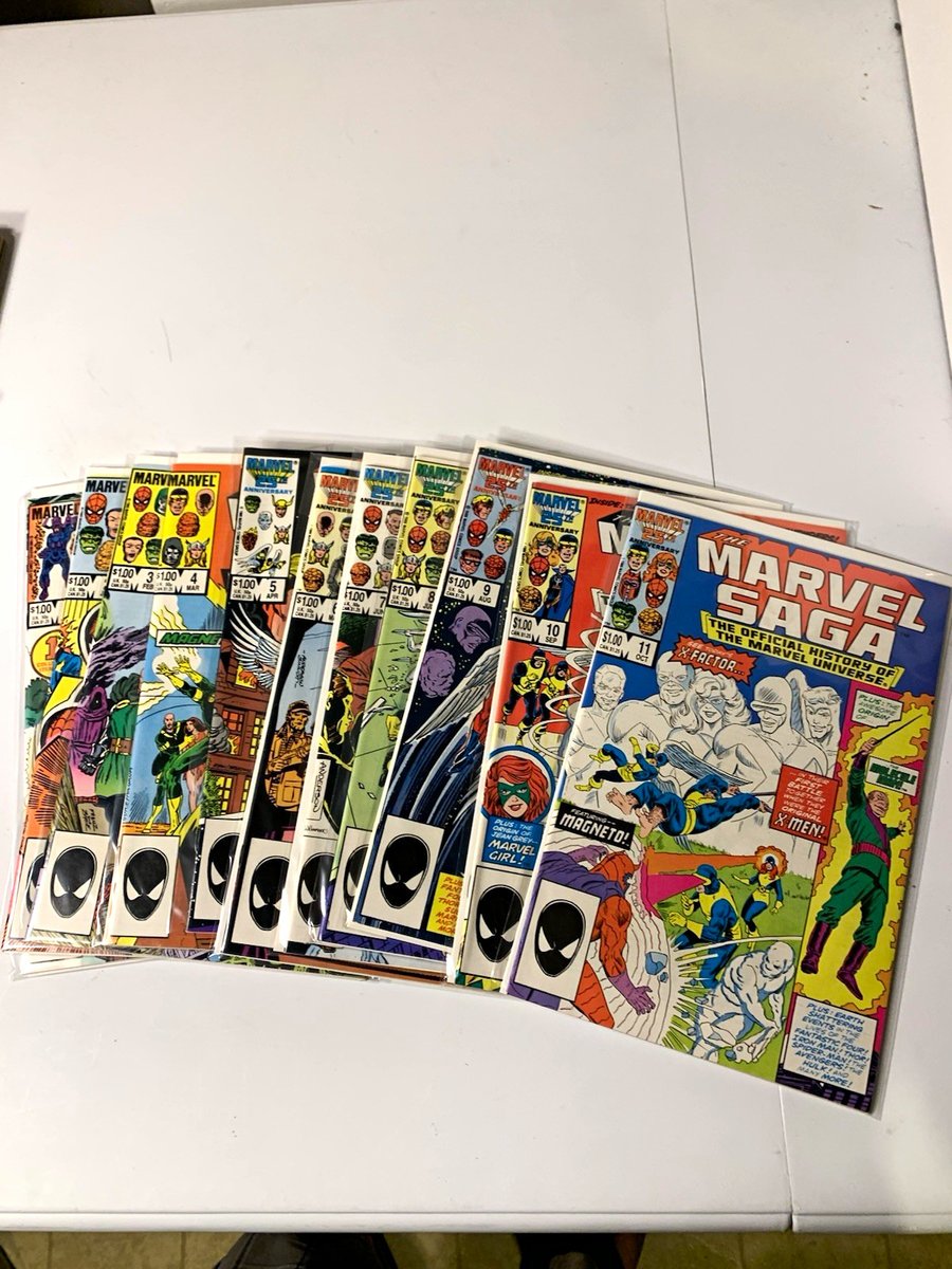Lotto Marvel Comics The Marvel Saga Storia Ufficiale Marvel Universe #1-11 Set