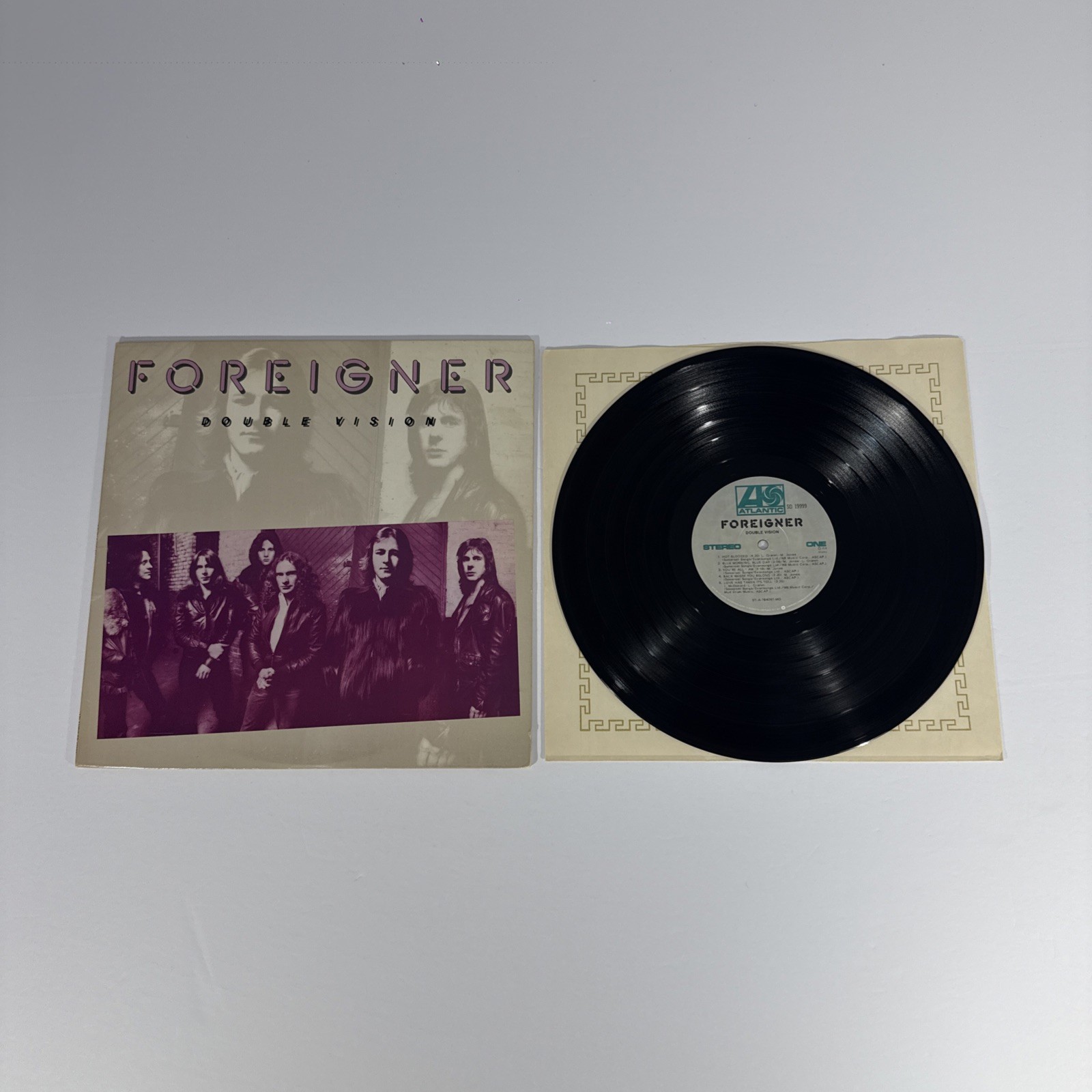 FOREIGNER Double Vision (Record 1978) USED Atlantic Purple/Brown Cover Original