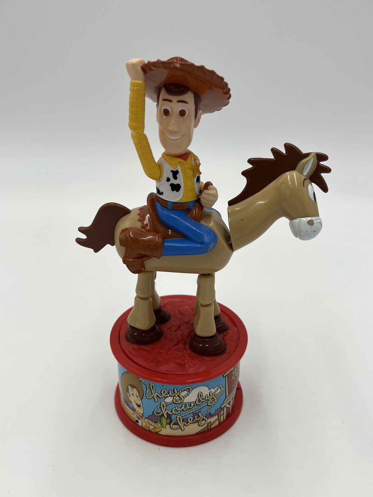 Vintage 1999 McDonalds Toy Story 2 Bullseye Woody's Round Up Candy Dispenser