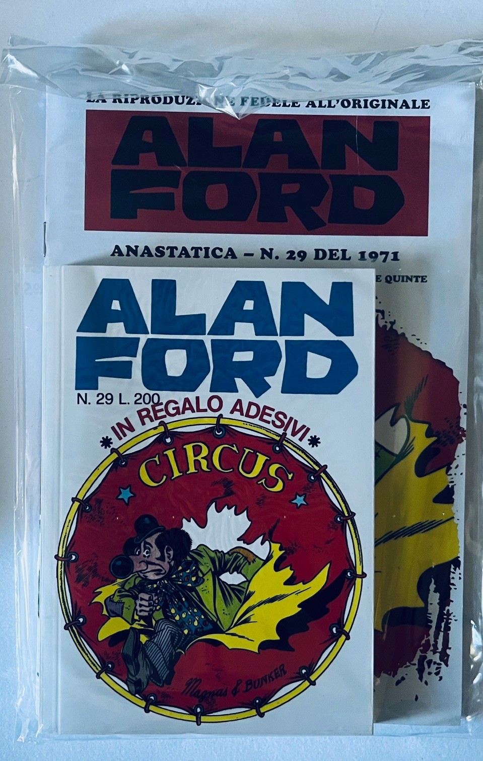 ALAN FORD ANASTATICA N°29 BLISTERATO CON ADESIVI