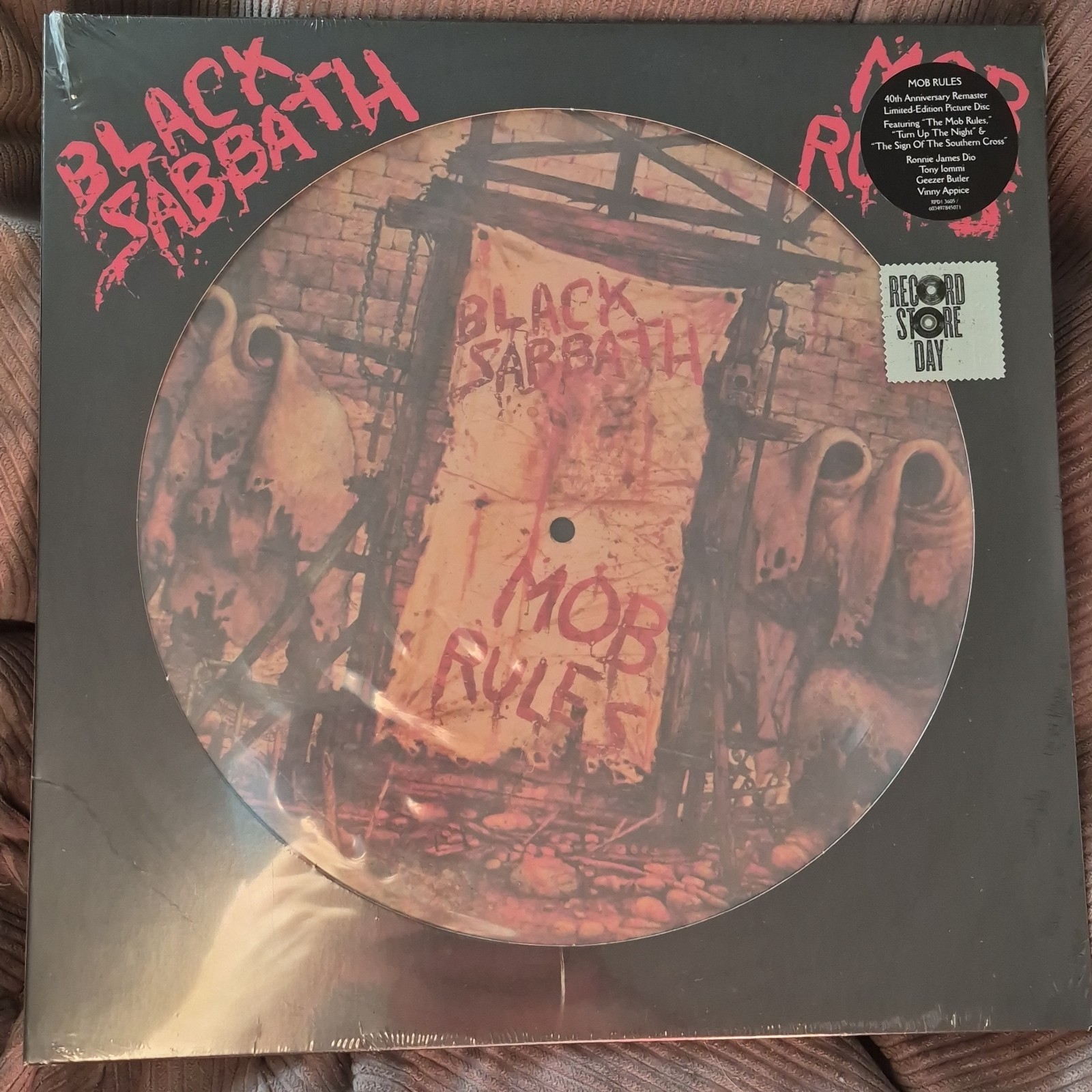 Black Sabbath The Mob Rules Pic Disc Record Store Day 2021 Sealed Mint