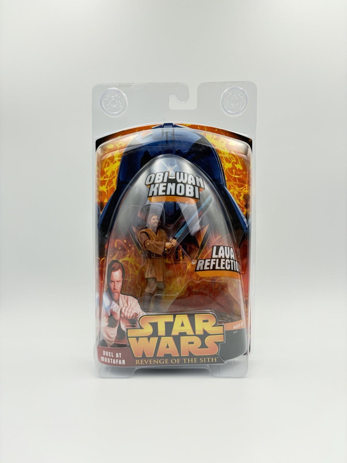 Star Wars ROTS Obi-Wan Kenobi Duello a Mustafar Lava Reflection Vintage 2005 NUOVO