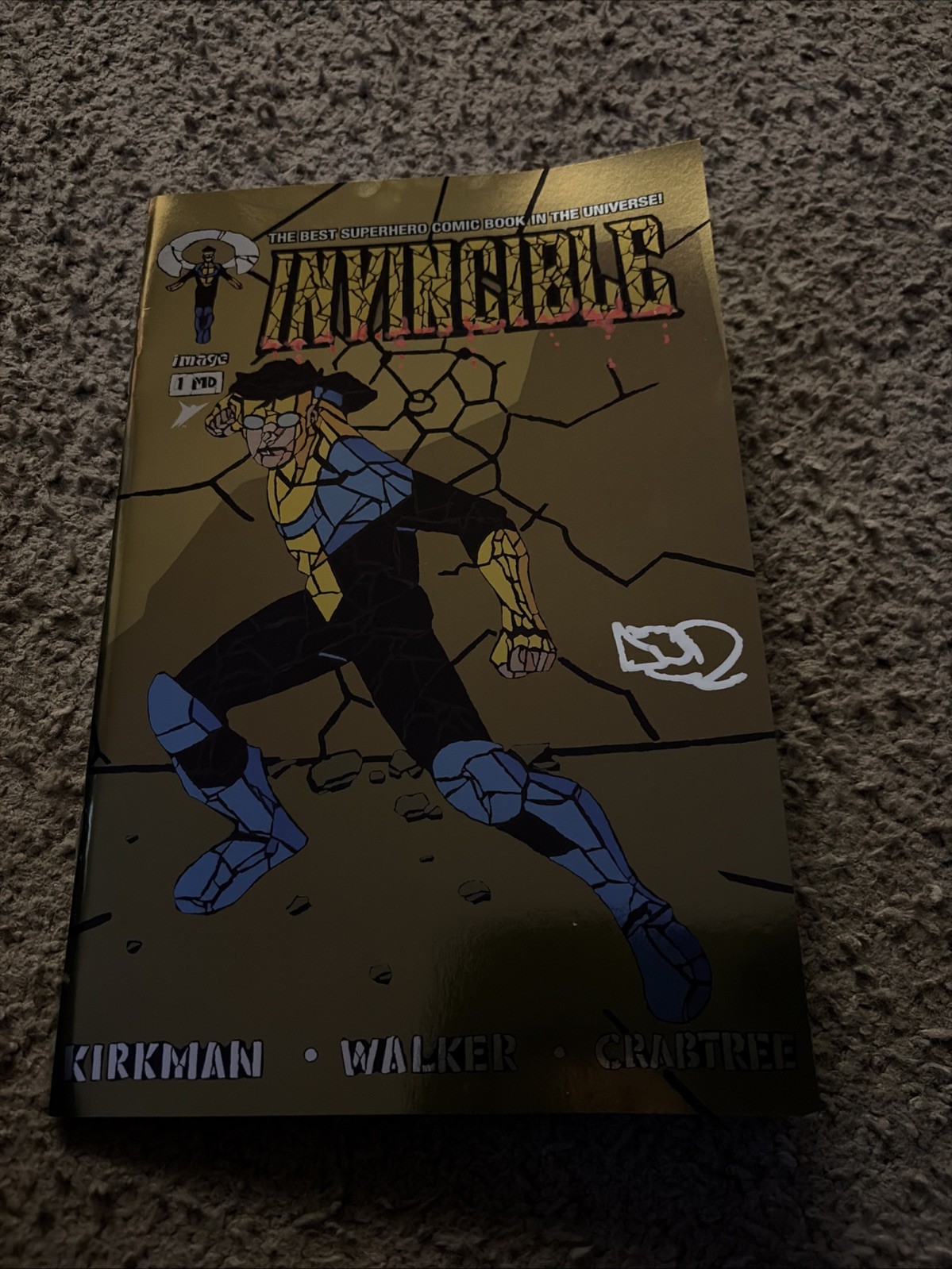 INVINCIBLE #1 SHATTERED COMICS FOIL ED 2026 NYCC COMMENTATO/FIRMATO CREATORE