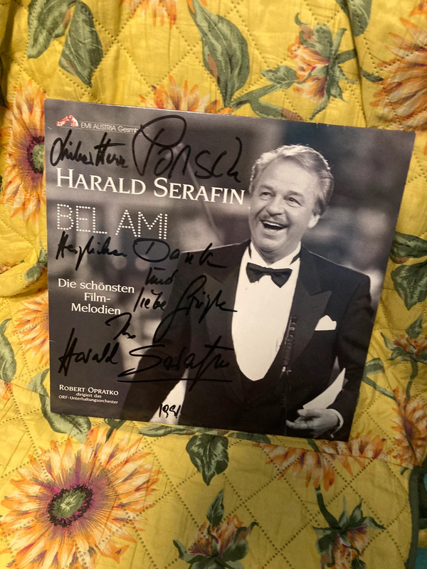 Harald Serafin Bel Ami Schallplatte mit Autogramm