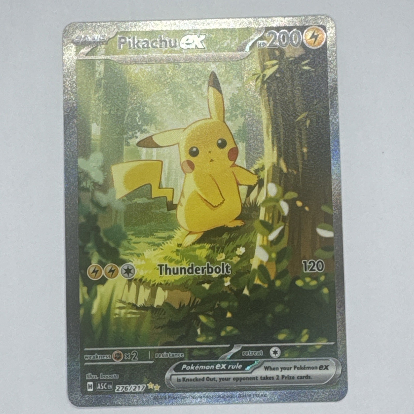 Pokemon Foresta Pikachu ex 276/217 Eroi Ascesi SIR Inglese - 🔥⚡️ Super Pulito