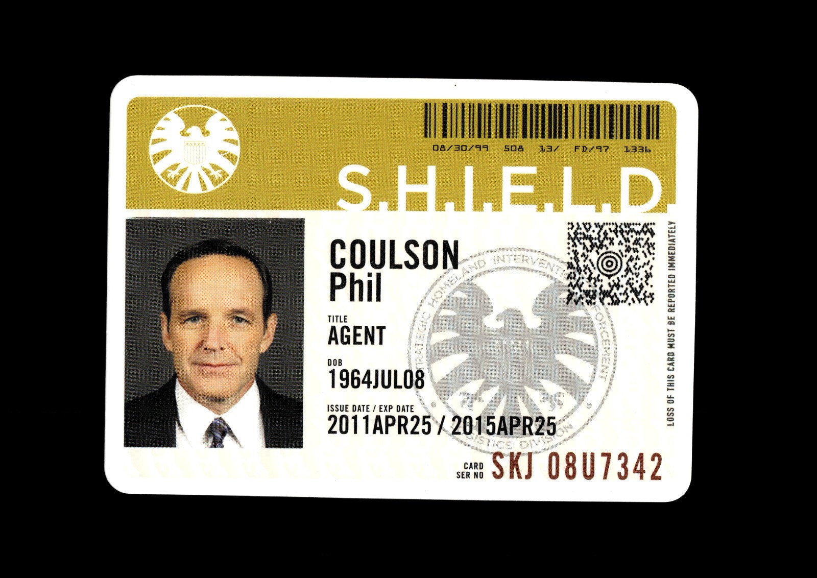 Complete Set x6 2015 Rittenhouse Agent's of SHIELD ID Badge