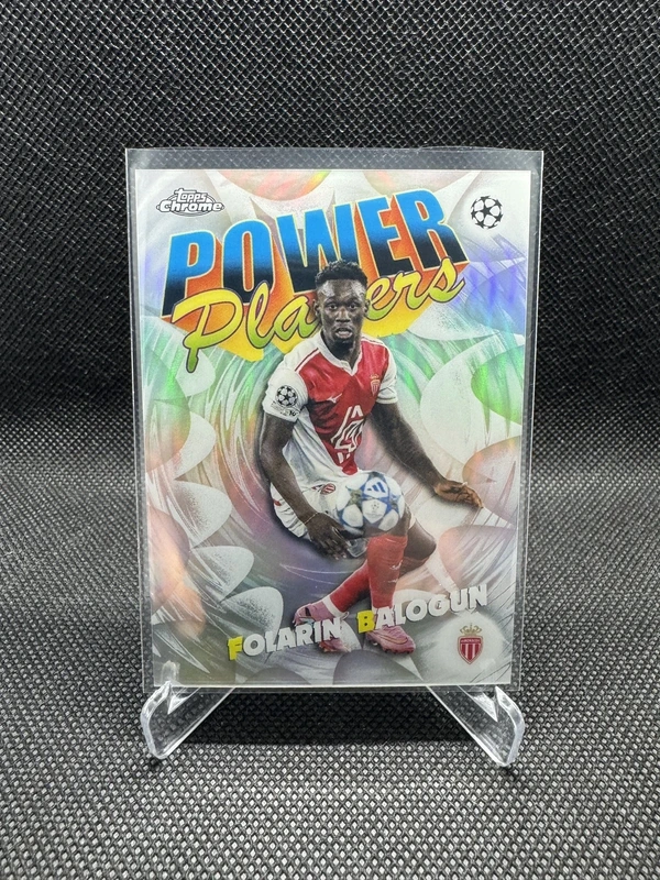 Folarin Balogun Power Players - AS Monaco - Topps Chrome 2025-26