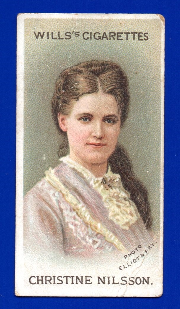 CHRISTINE NILSSON 1912 Wills sigarette MUSICAL CELEBRITIES #31 BUONO/MOLTO BUONO