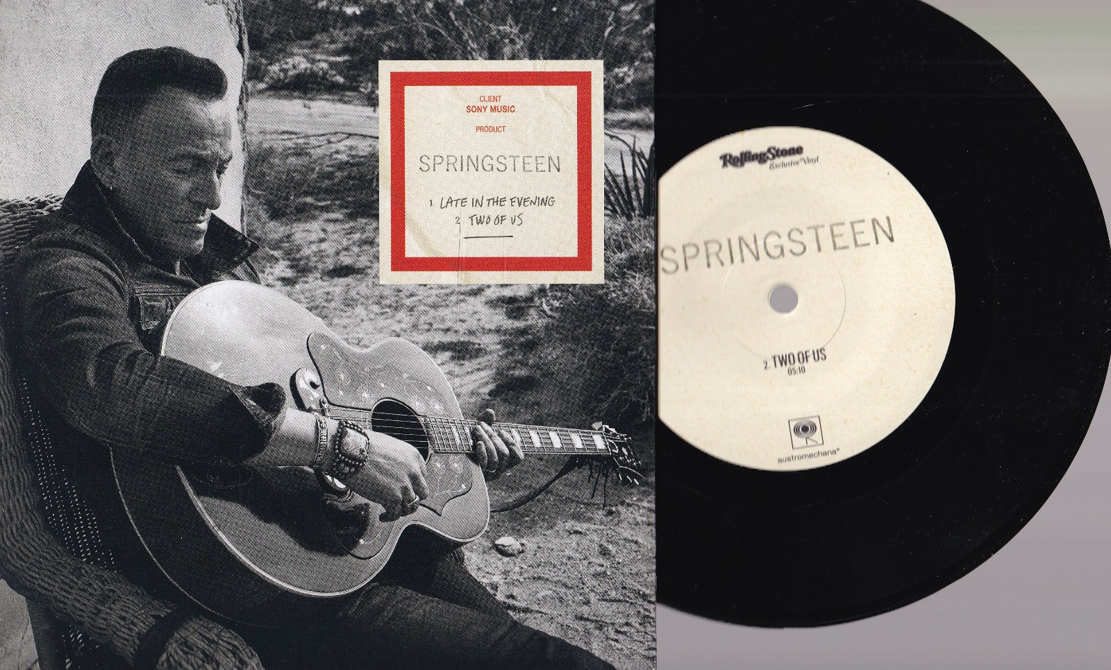 Springsteen Late In The Evening / Two Of Us 7" 45 Rolling Stone Exclusive Vinyl