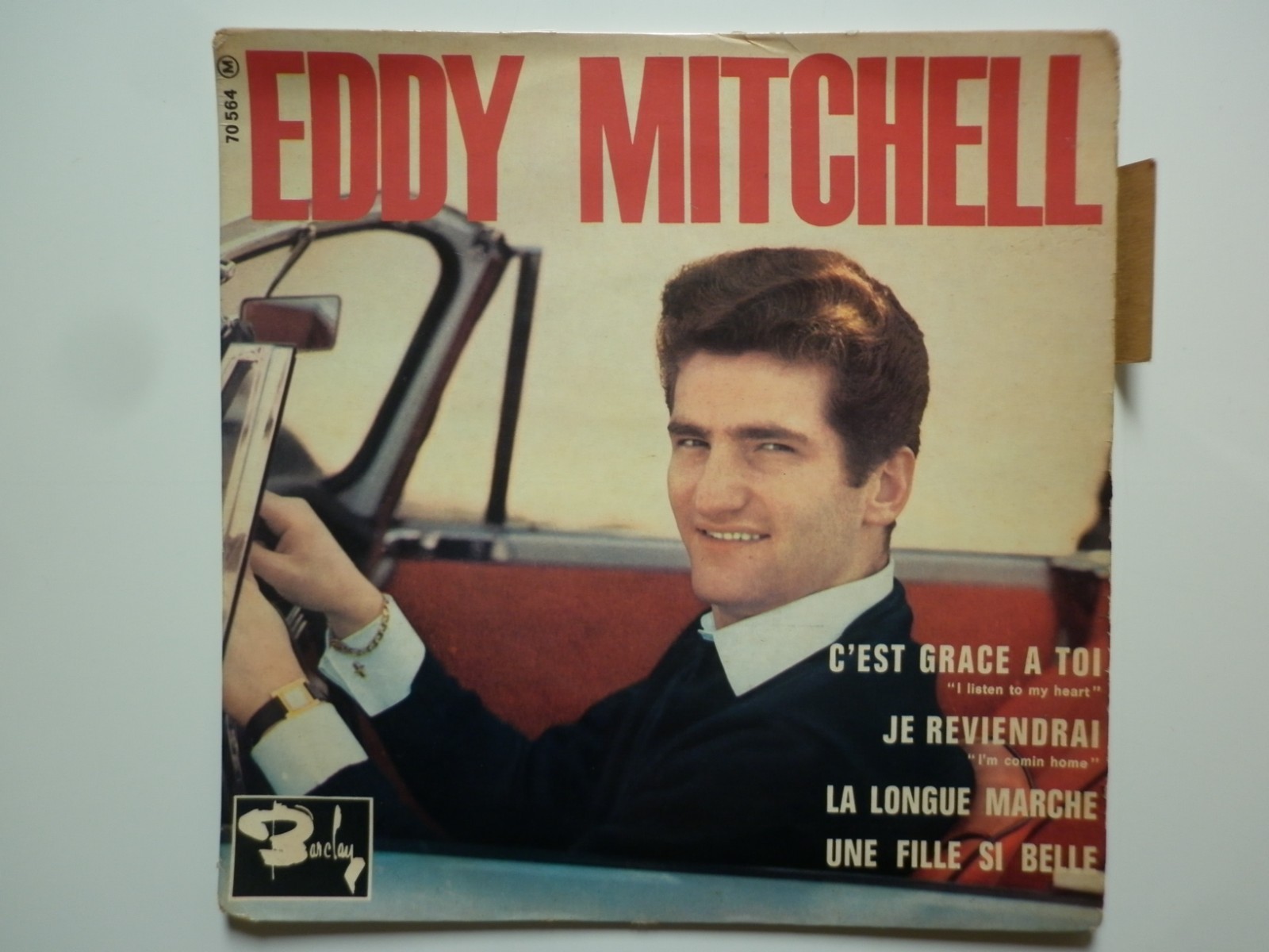 Eddy Mitchell 45Tours EP vinyle C'est Grâce À Toi biem dans un rectangle