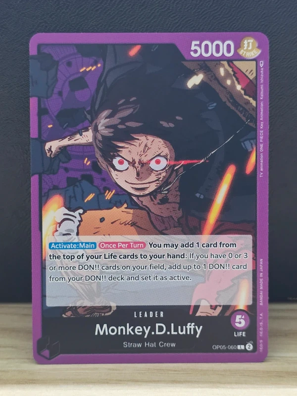 One Piece Monkey D Luffy (OP05-060) (V.1) Leader Nm Inglese