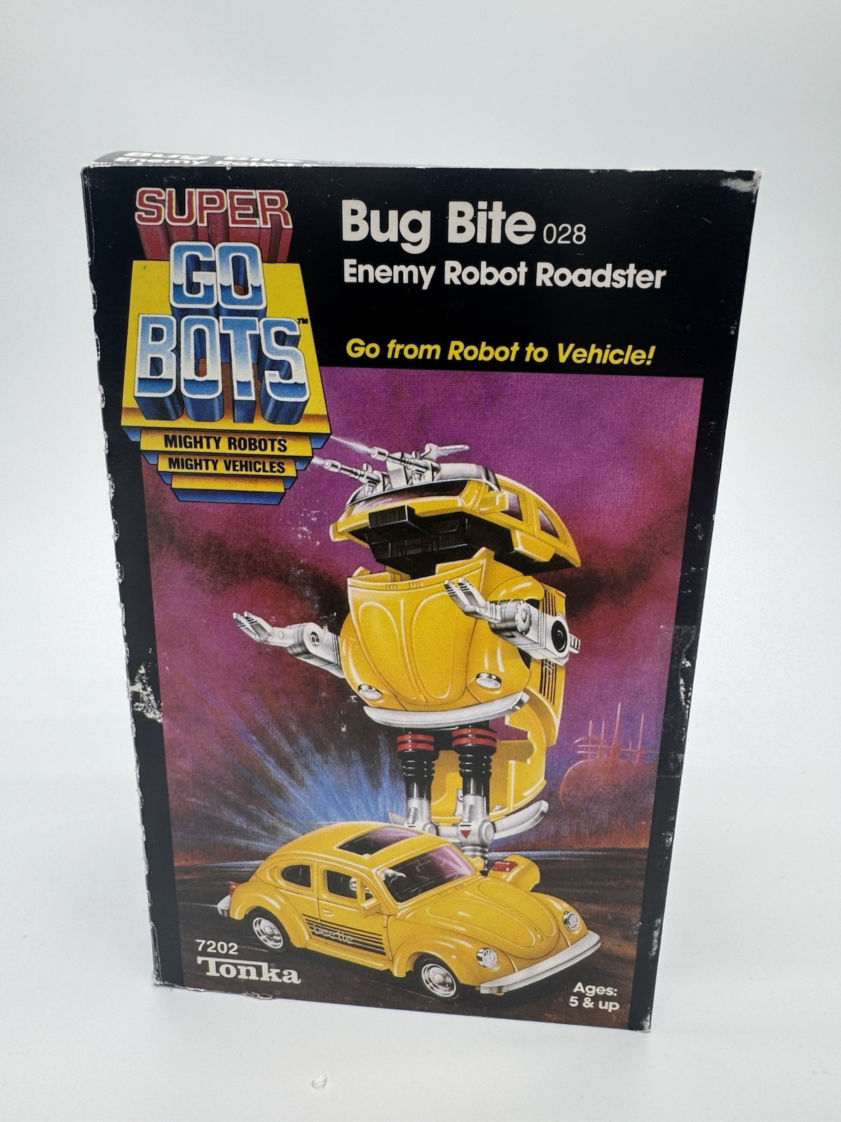 Vintage Tonka 1984 Super GoBots morso di insetti con scatola
