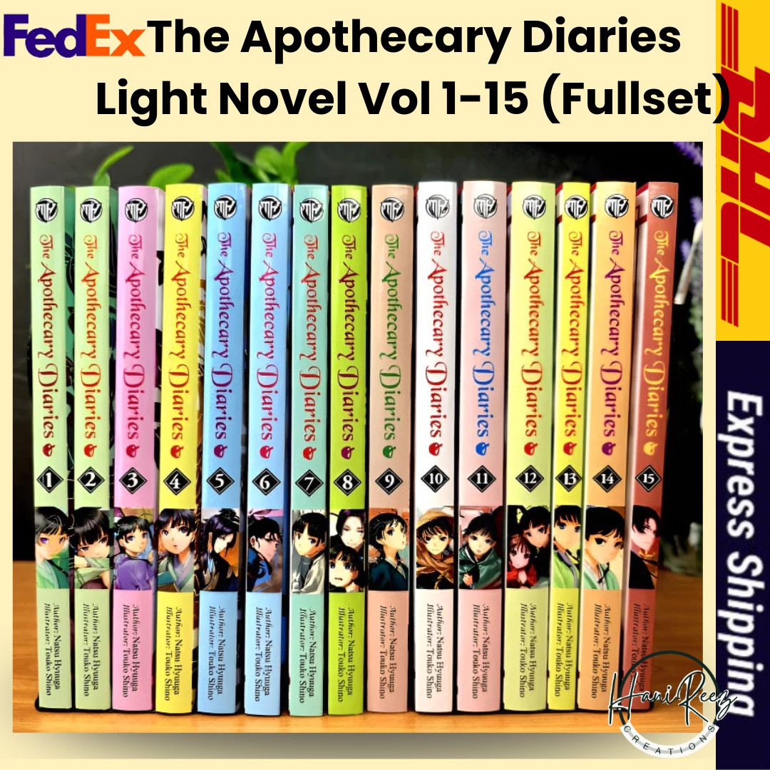 The Apothecary Diaries Light Novel Vol 1 to 15 set completo versione...