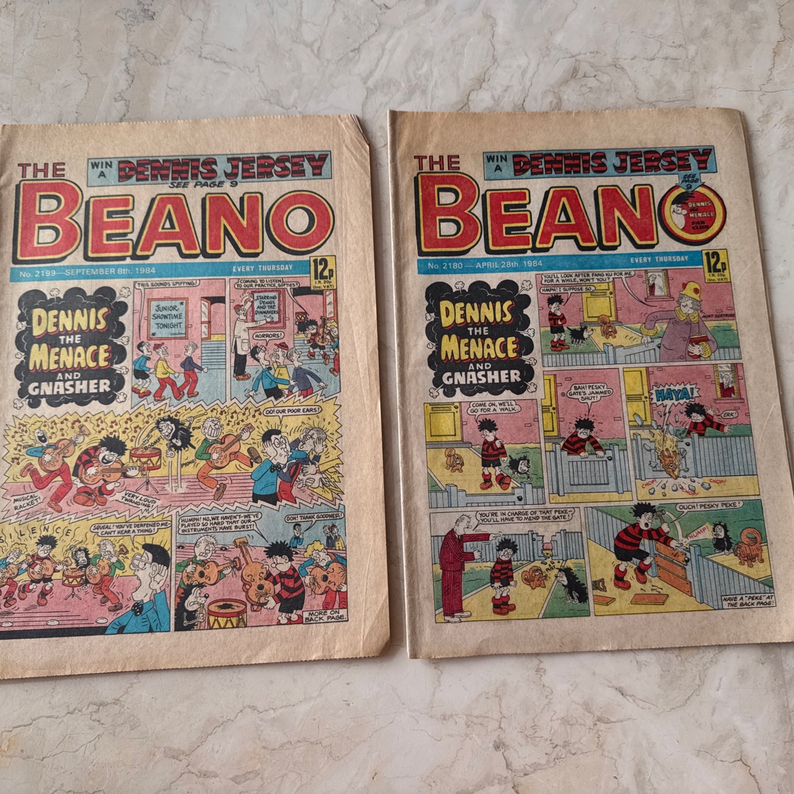 x2 BEANO   COMICS  1984 No 2180, 2199