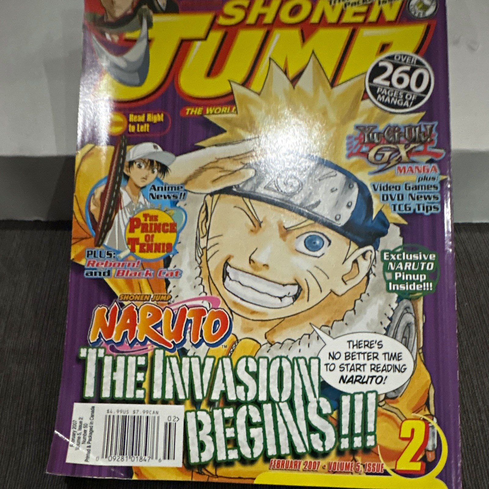Shonen Jump Vol 5 #2 Febbraio 2007 Naruto Inizia L'invasione VIZ EN
